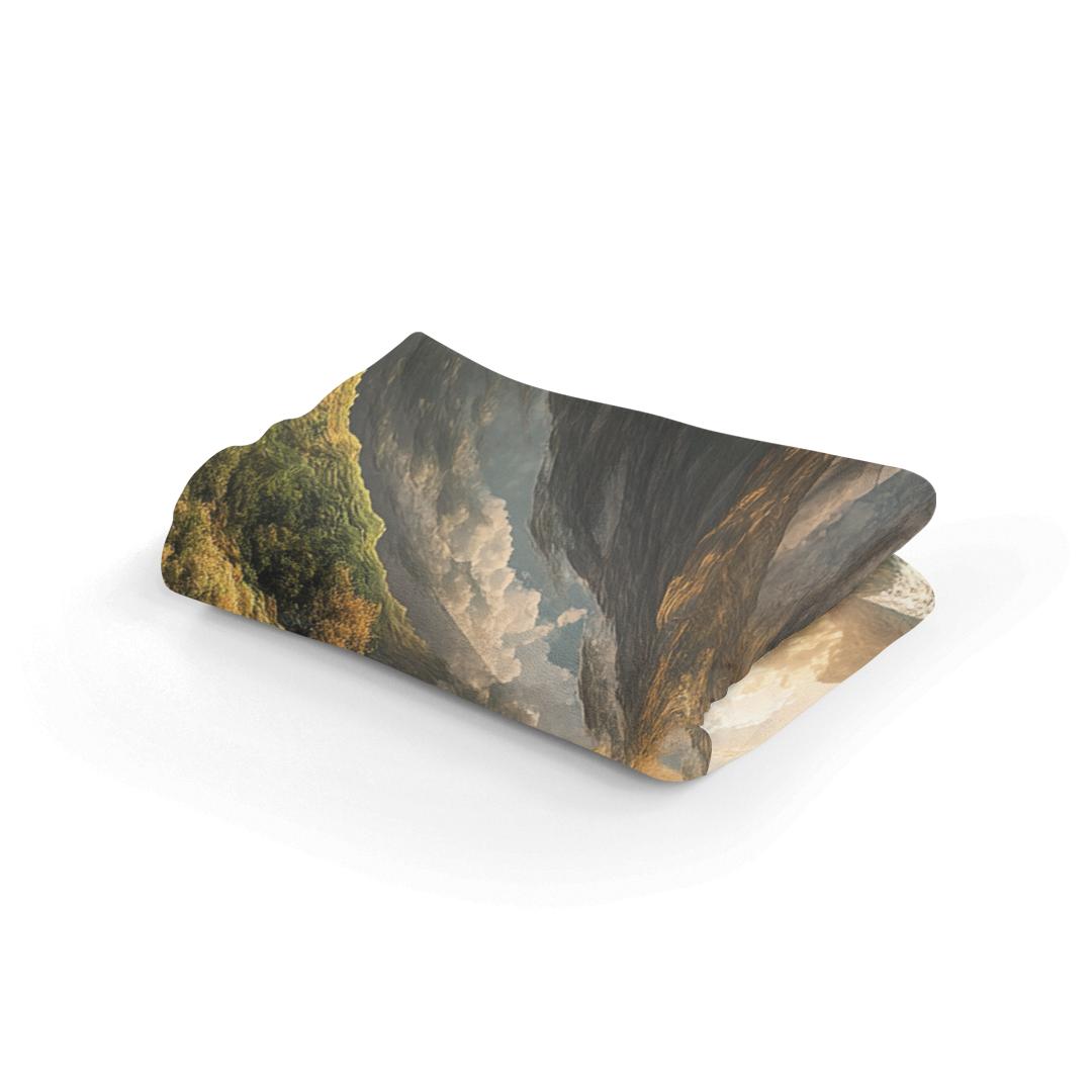 Geometric River Reverie Blanket