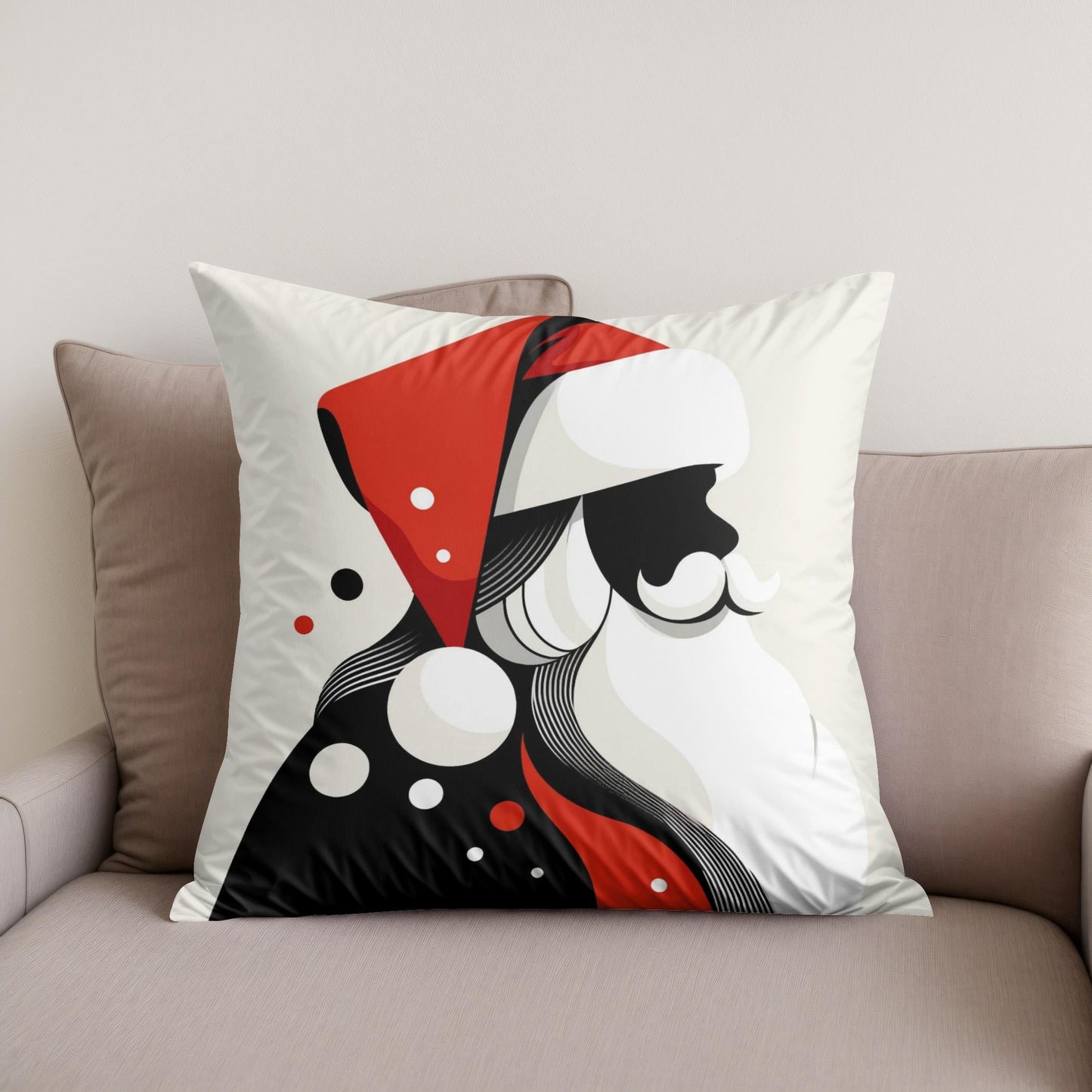 Simplified Santa Cotton Cushion