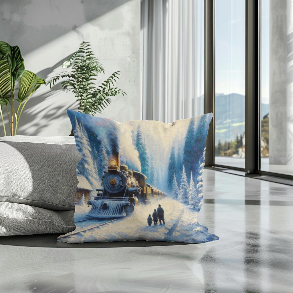 Winter Journey Wonder Cotton Cushion