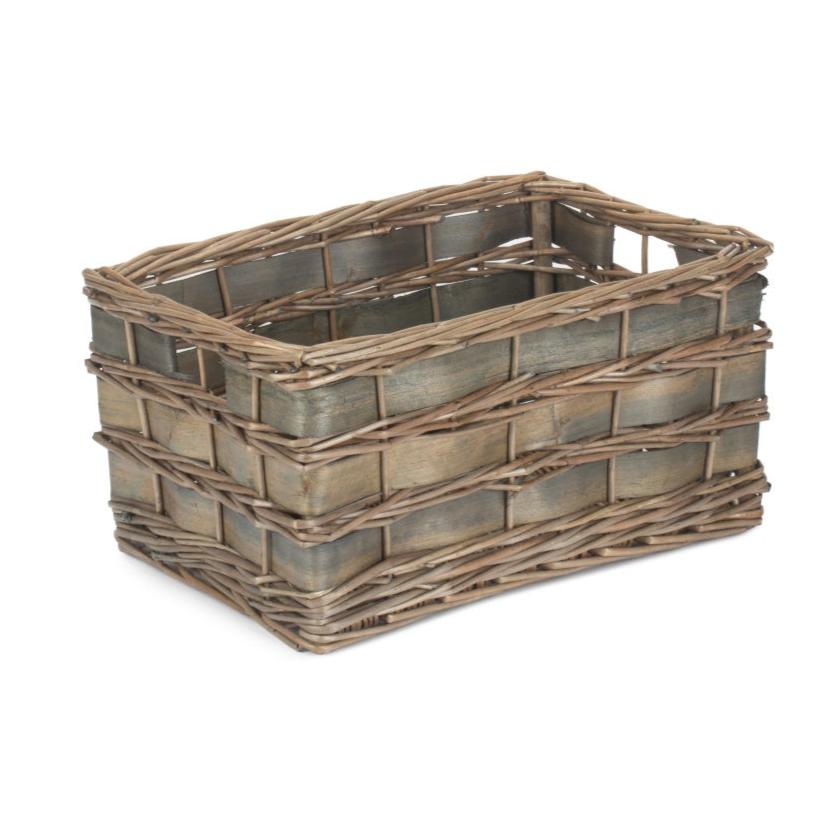 Medium Grey Scandi Storage Basket