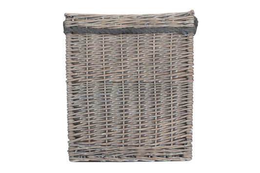 Grey Wash Willow Square Storage Basket Size 2 - Medium