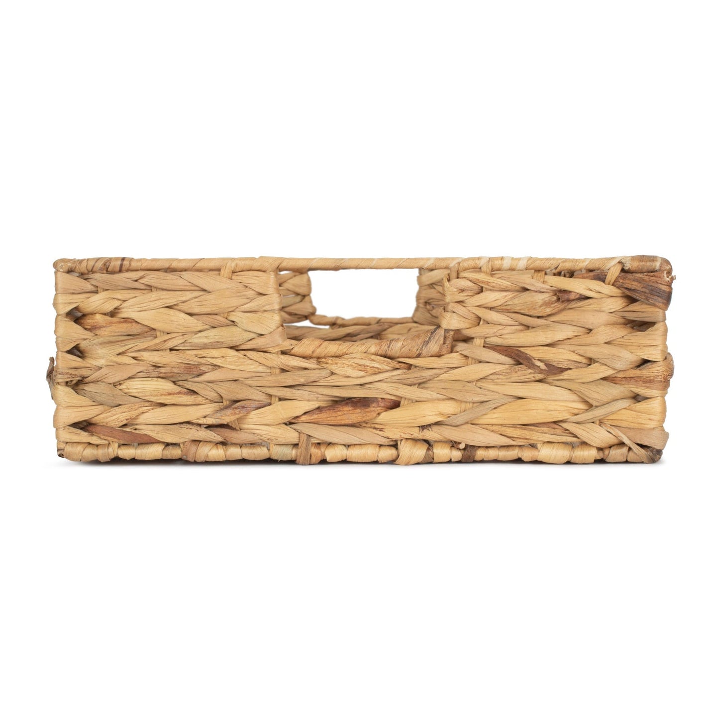 Medium Shallow Rectangular Water Hyacinth Storage Tray Basket