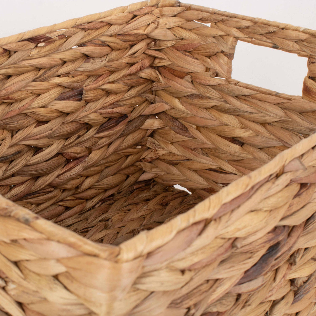 Medium Rectangular Water Hyacinth Storage Basket