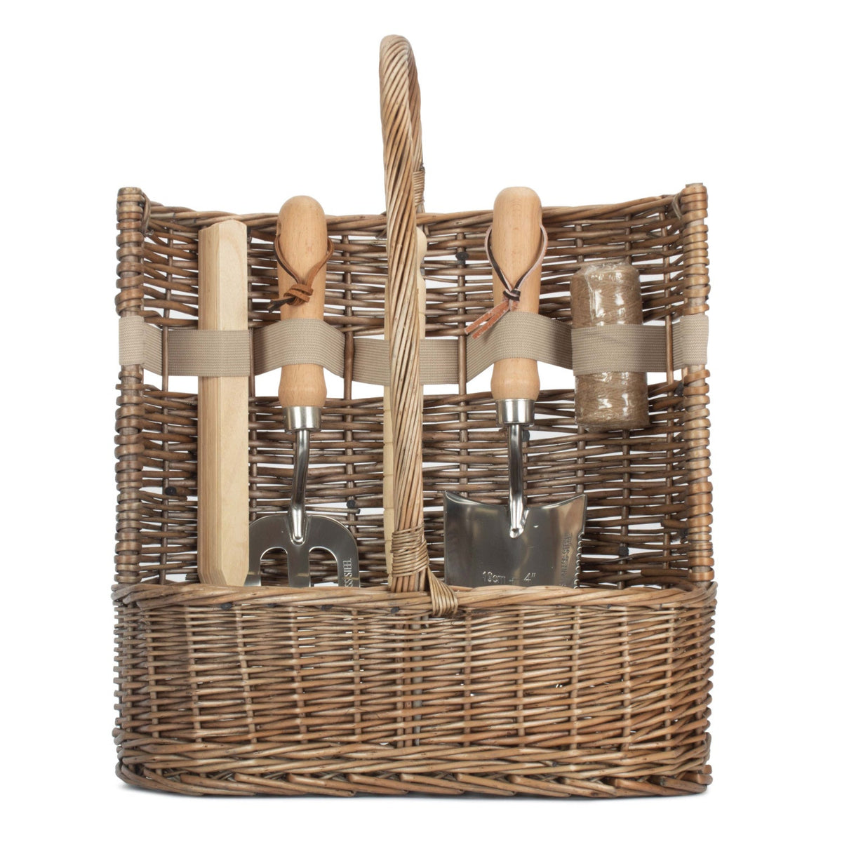 Large Antique Wash Deluxe Garden Tool Basket