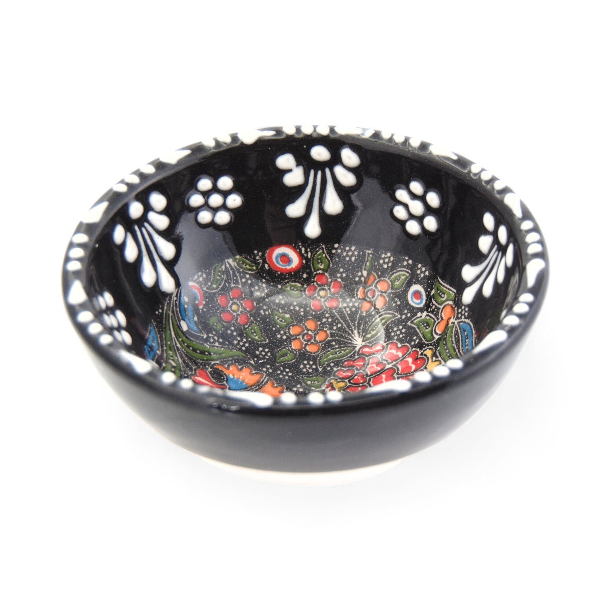 8 cm Handmade Bowl, Tulip Black