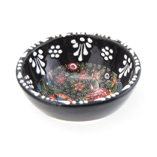 8 cm Handmade Bowl, Tulip Black