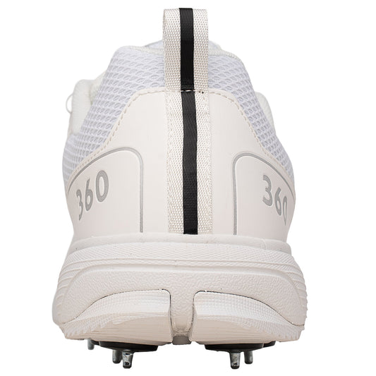Newbery 360 Cricket Shoe - Full White Spikes