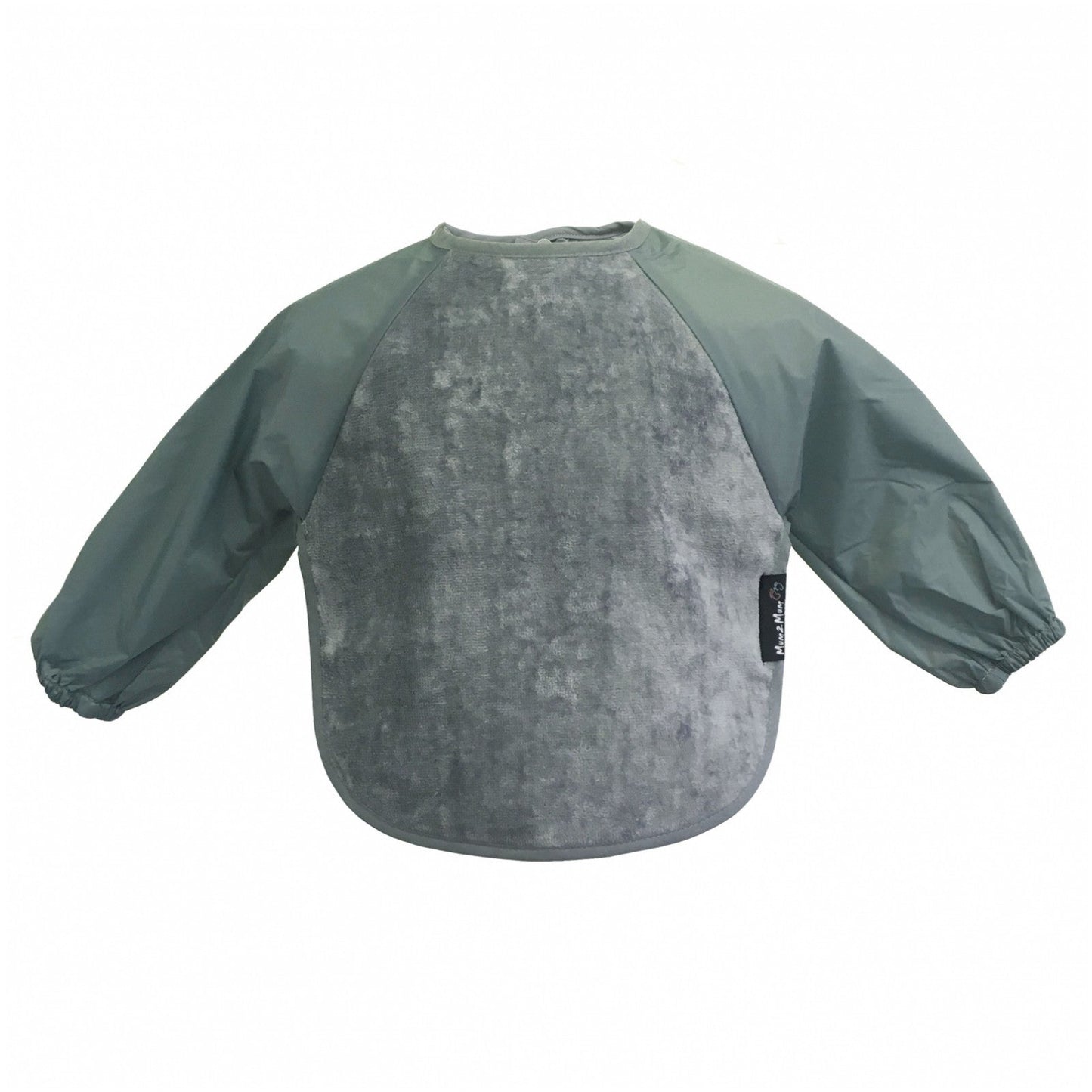 2 PACK - Mum 2 Mum Long Sleeved Wonder Bibs LARGE 18m - 3 years - Grey & Navy