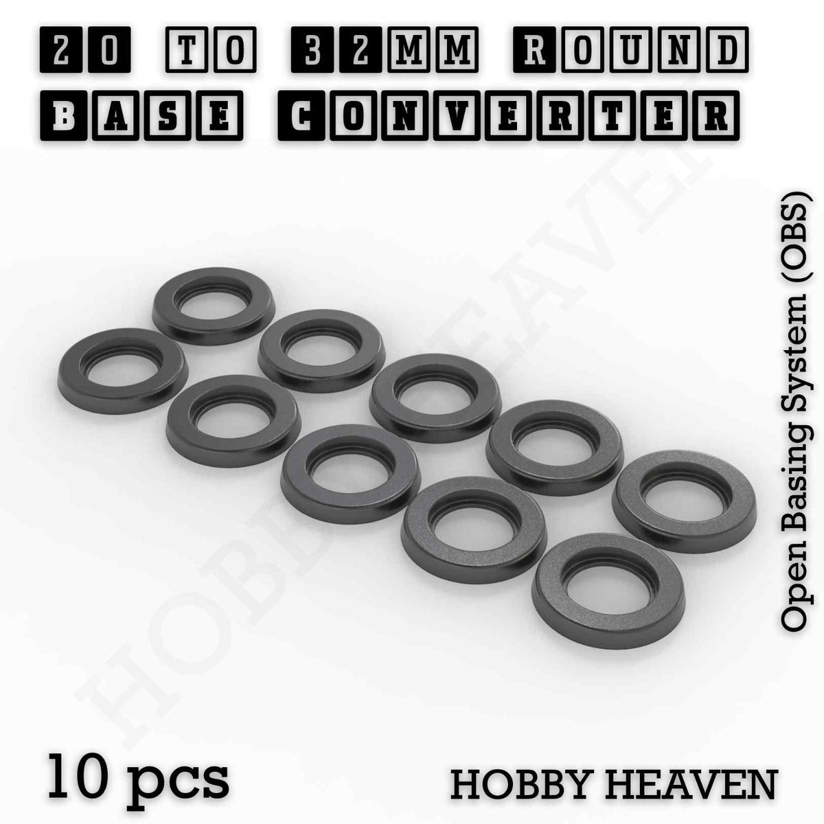 Round to Round Base Converters 3D Print Full Range
