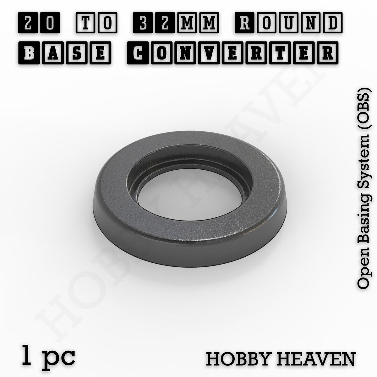 Round to Round Base Converters 3D Print Full Range