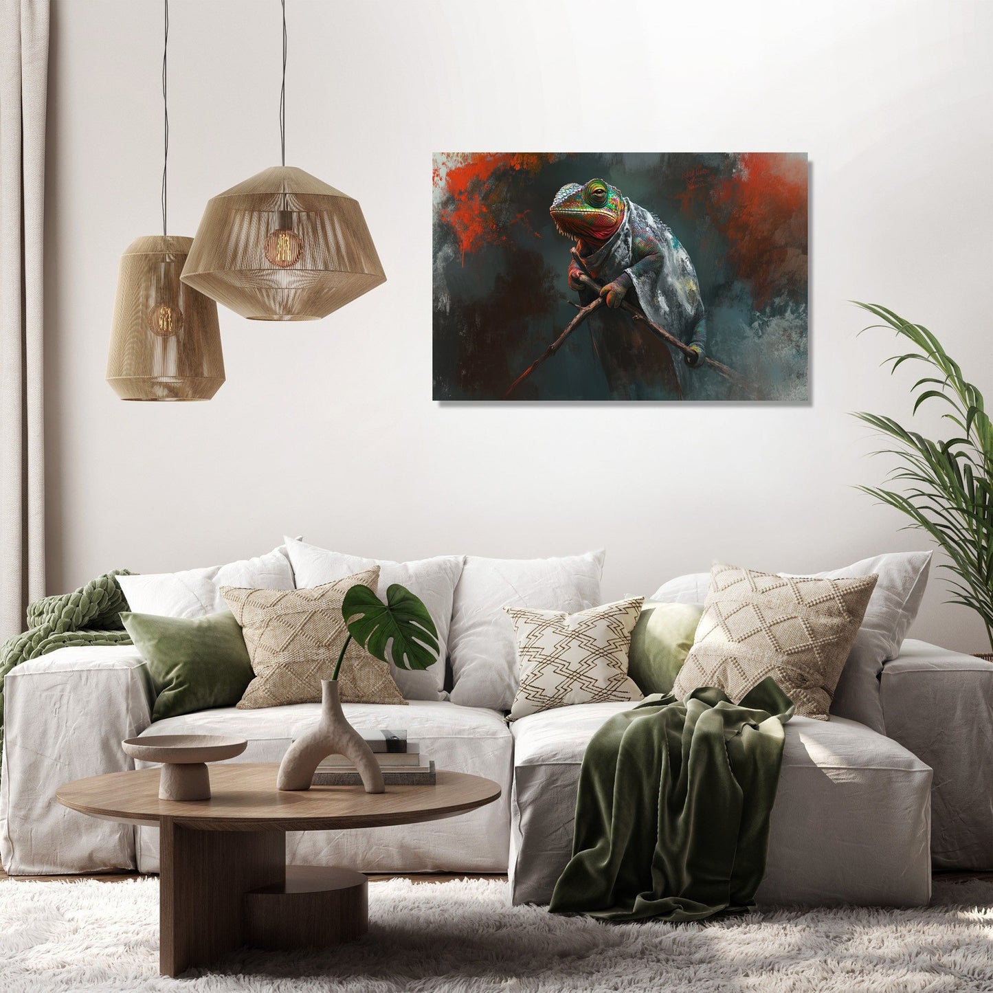 Chameleon's Elegance Canvas