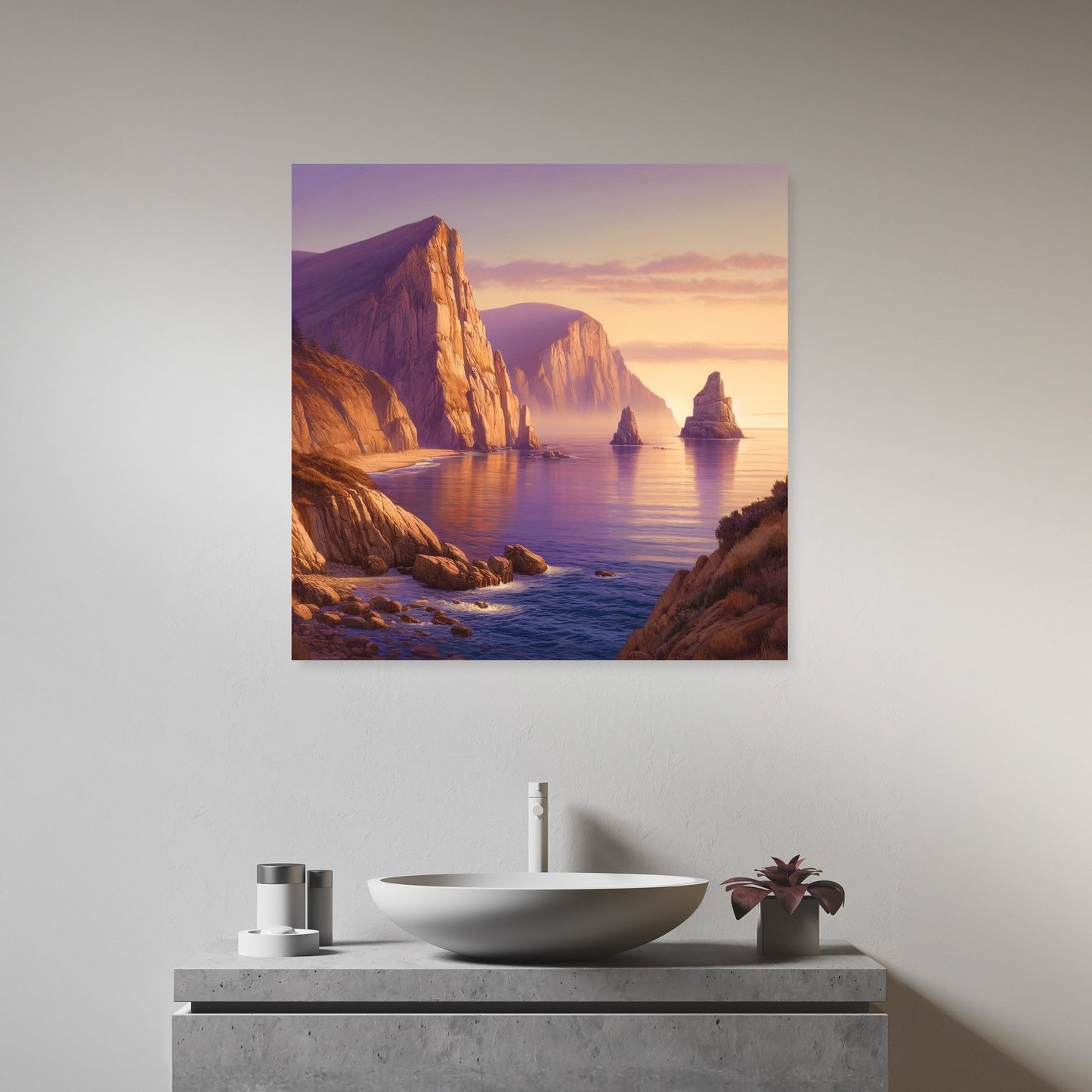 Dawn Cliffs Canvas