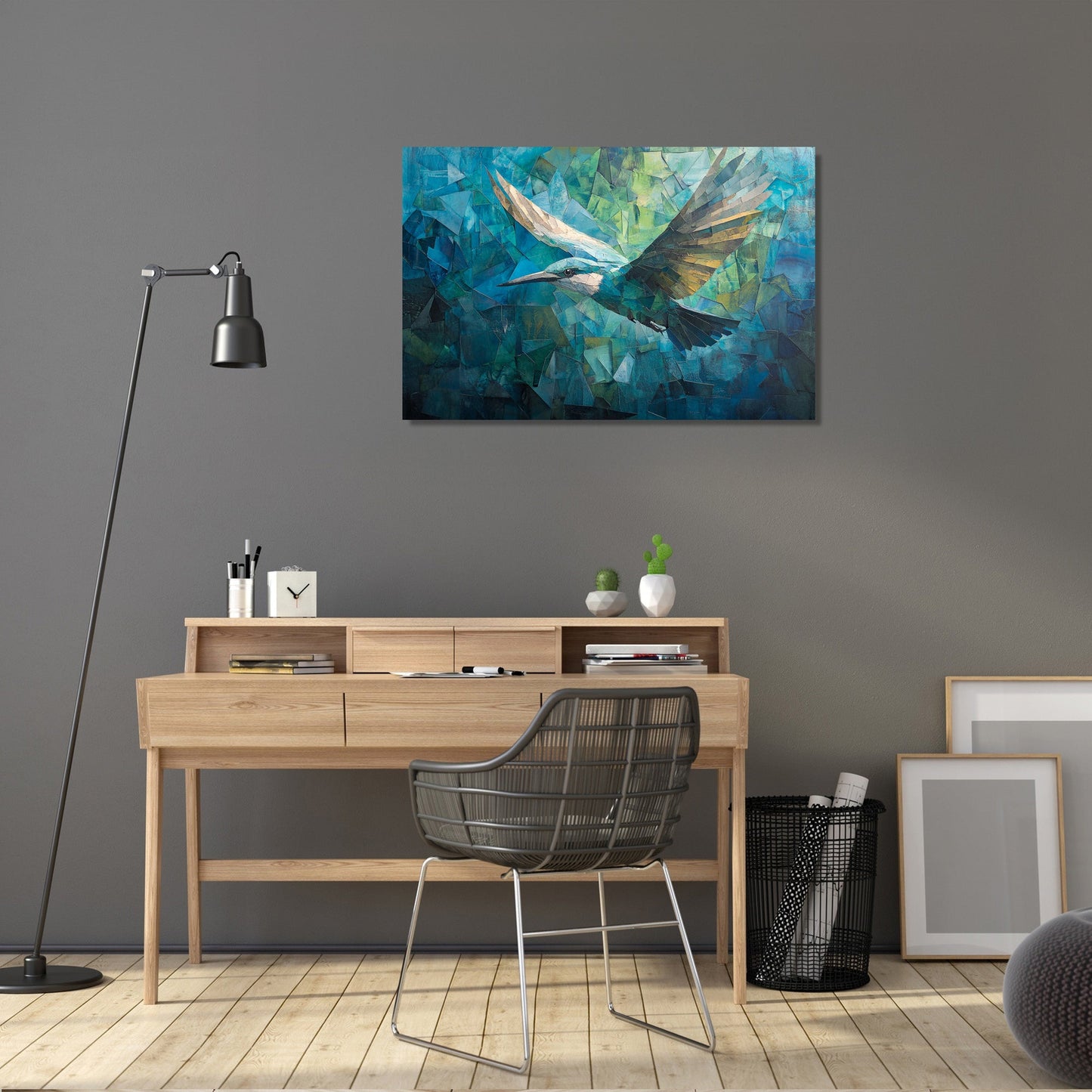 Origami Bird Flight Canvas