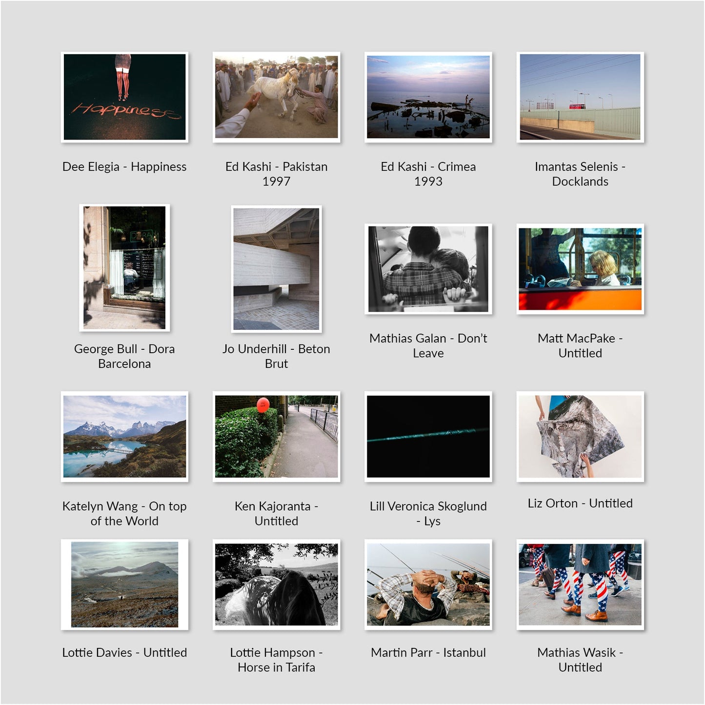 2017 Photography Individual Postcards