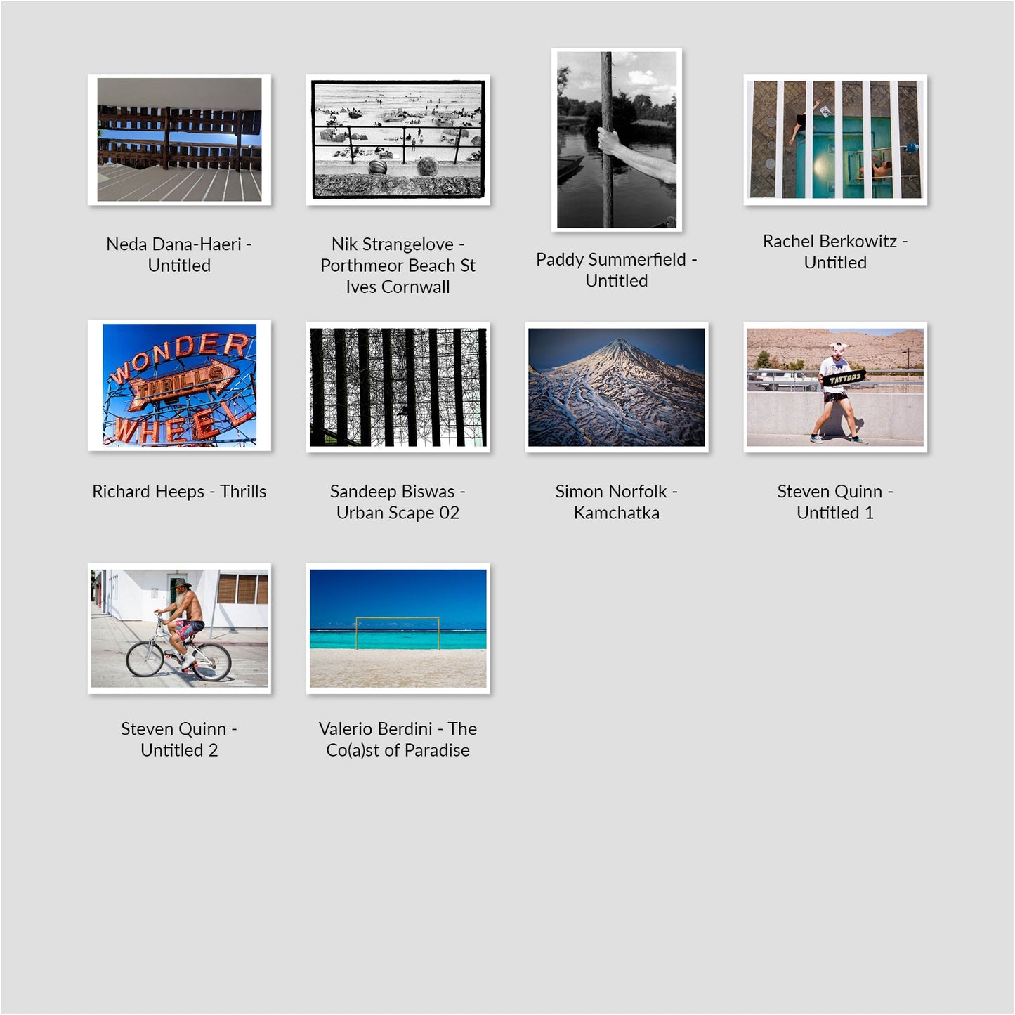 2017 Photography Individual Postcards