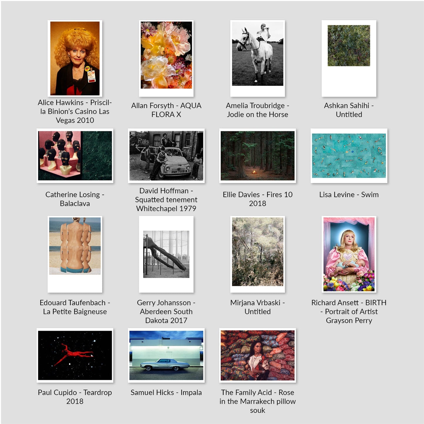 2019 Photography Individual Postcards