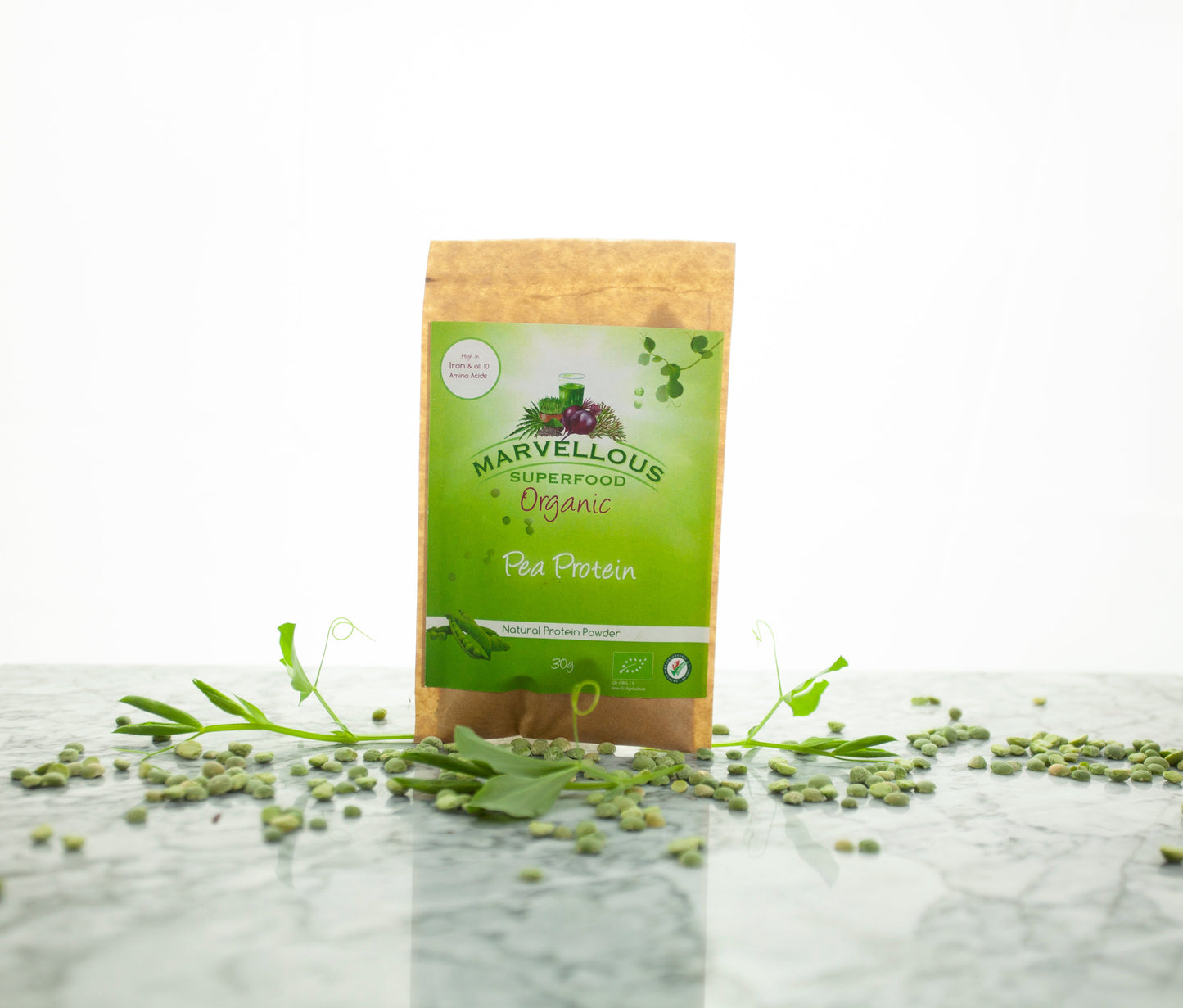 Organic Pea Protein Powder – 80% Vegan Protein