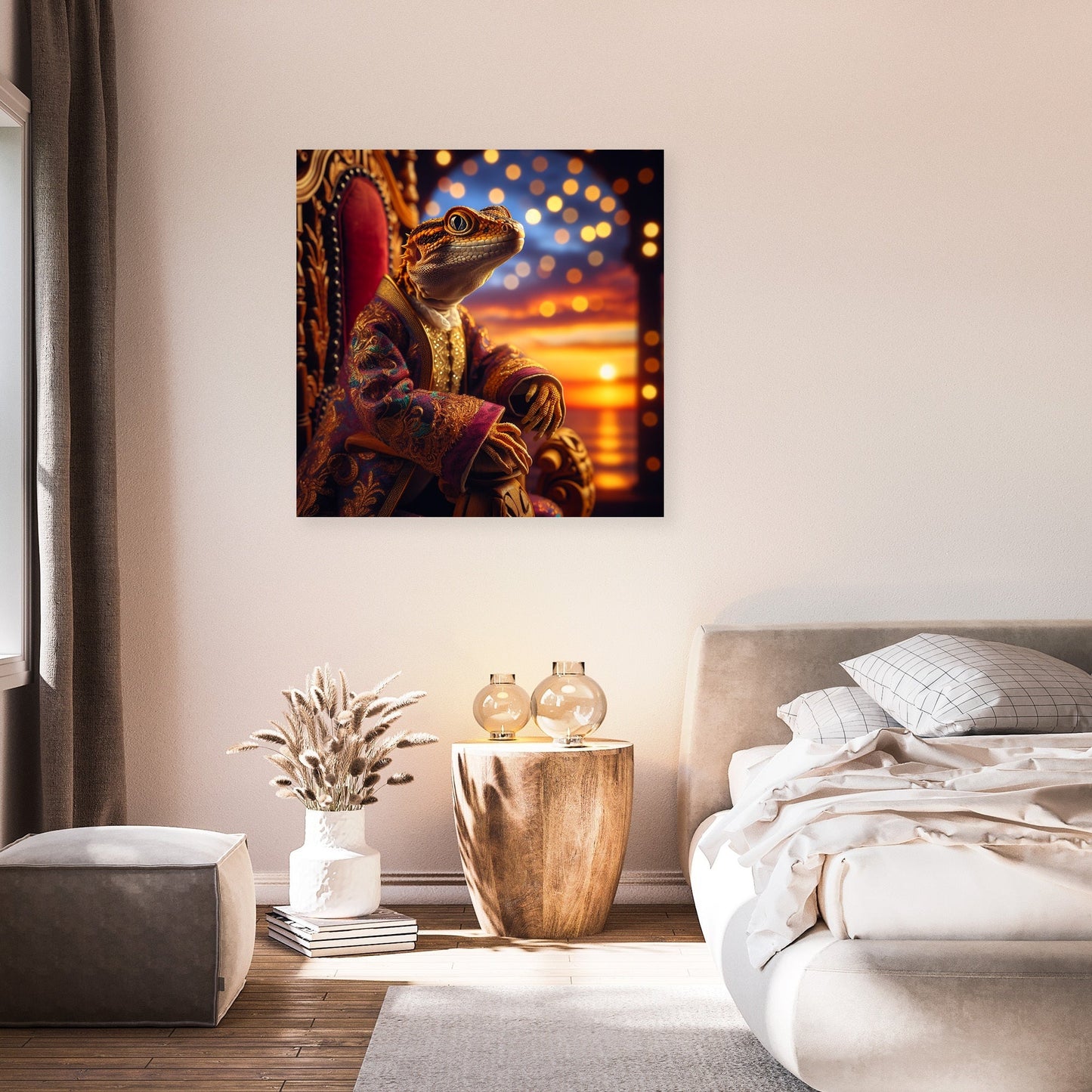 Regal Reptile Royalty Canvas