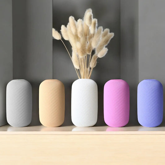 The Rossella Vase – Elegant Spiral 3D Printed Decor