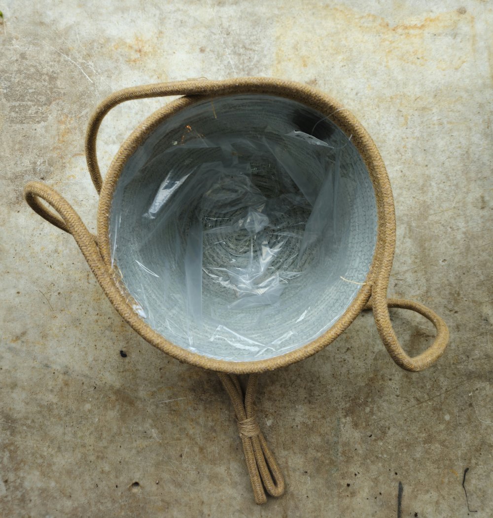 Rope hanging basket - 5 colours available