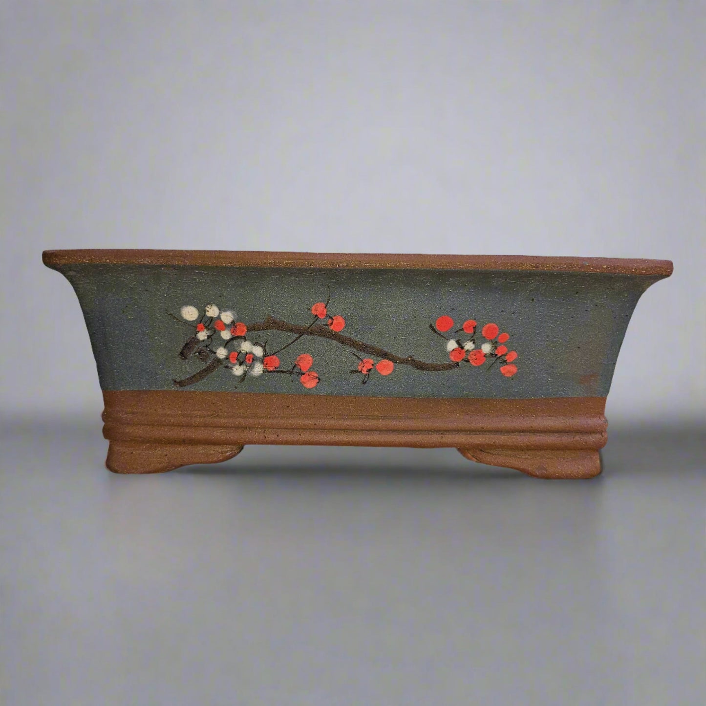 35cm Premium Unglazed Bonsai Pot | Rectangle | 35cm x 26cm x 14cm | Brown