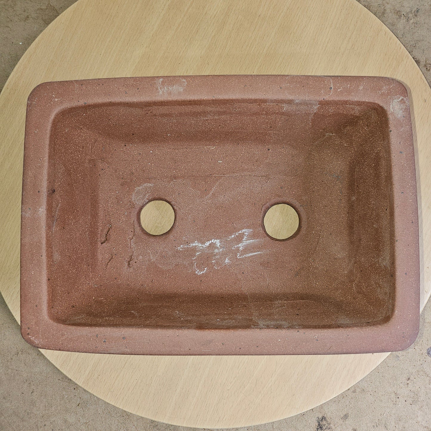 35cm Premium Unglazed Bonsai Pot | Rectangle | 35cm x 26cm x 14cm | Brown