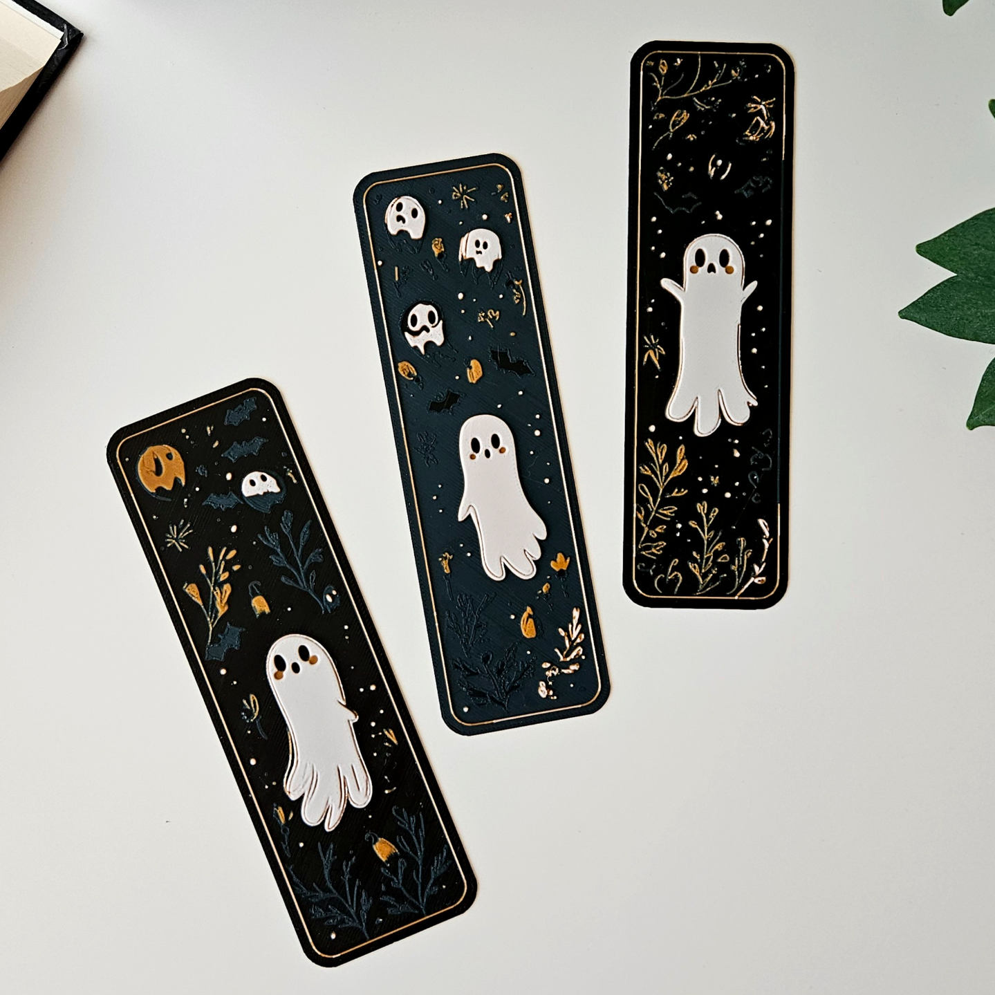 Cute Ghost Bookmarks – Spooky Ghost Bookmarks for Readers, Halloween Gifts & Stationery Lovers 👻📚🎃