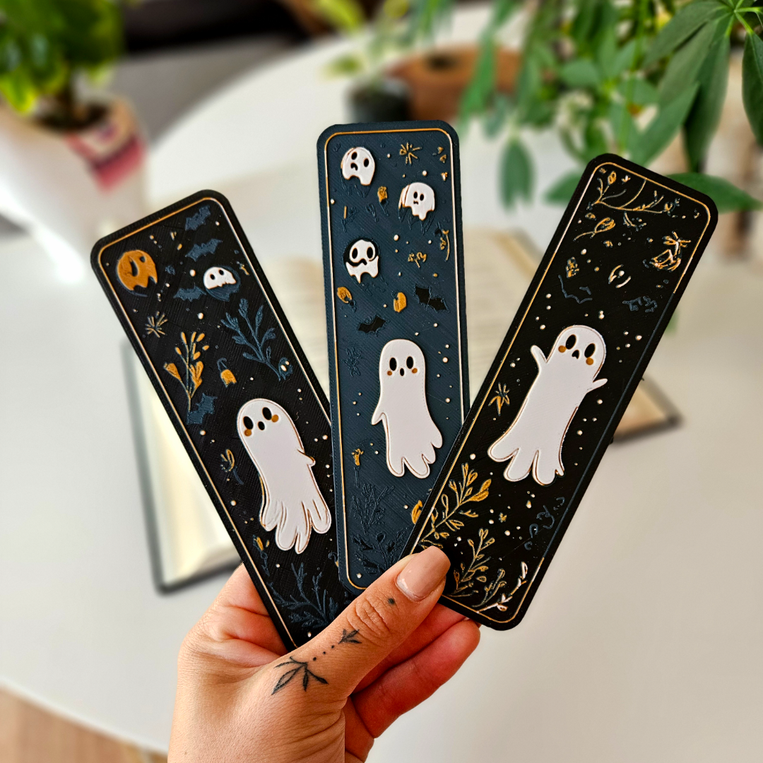 Cute Ghost Bookmarks – Spooky Ghost Bookmarks for Readers, Halloween Gifts & Stationery Lovers 👻📚🎃