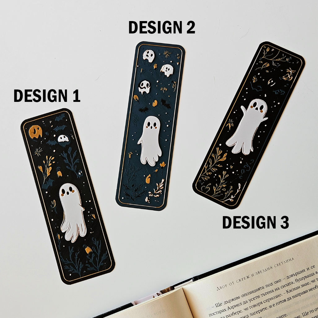 Cute Ghost Bookmarks – Spooky Ghost Bookmarks for Readers, Halloween Gifts & Stationery Lovers 👻📚🎃