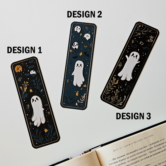 Cute Ghost Bookmarks – Spooky Ghost Bookmarks for Readers, Halloween Gifts & Stationery Lovers 👻📚🎃