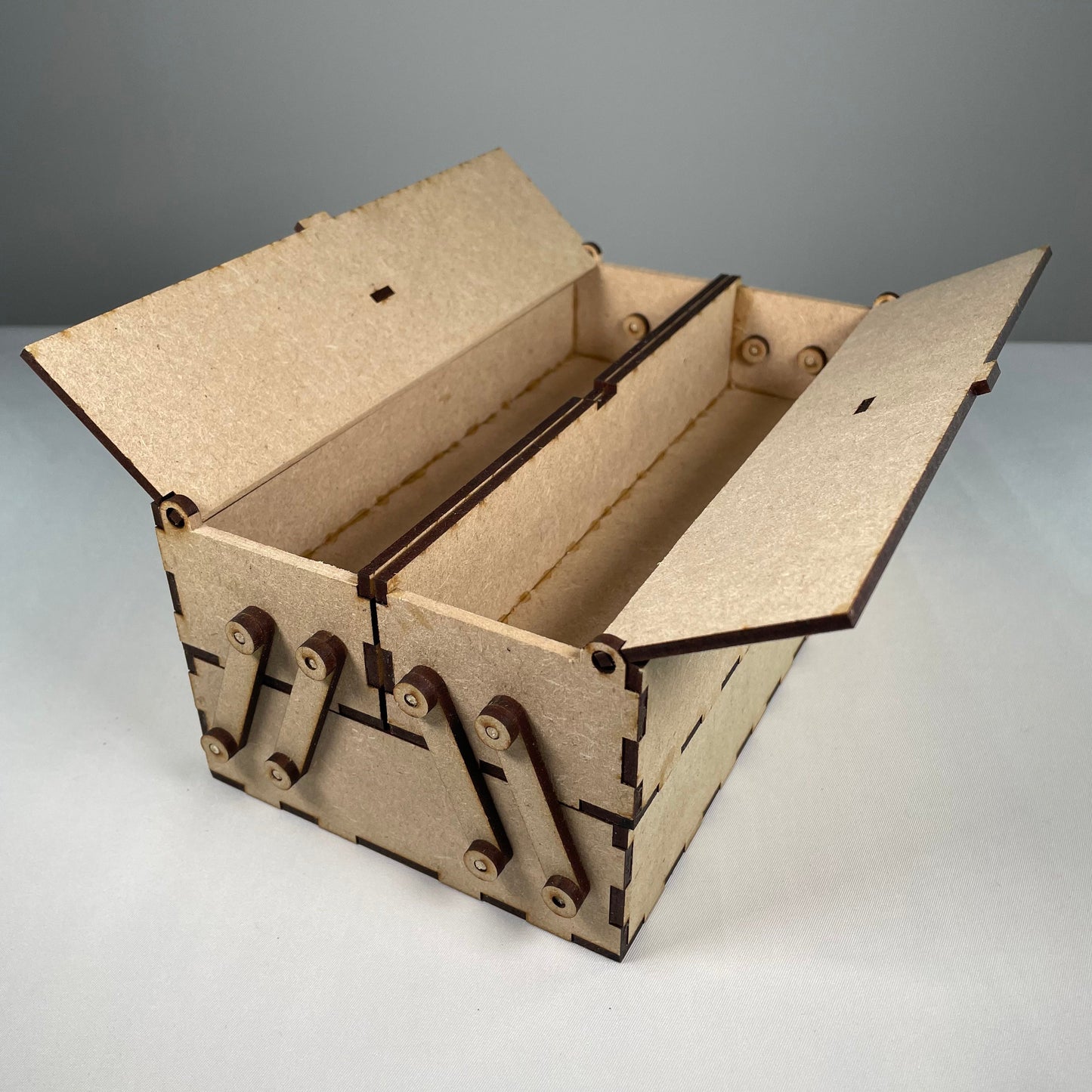 Small Two Tier Toolbox - Flatpack Model Kit by Curious Rabbit ®