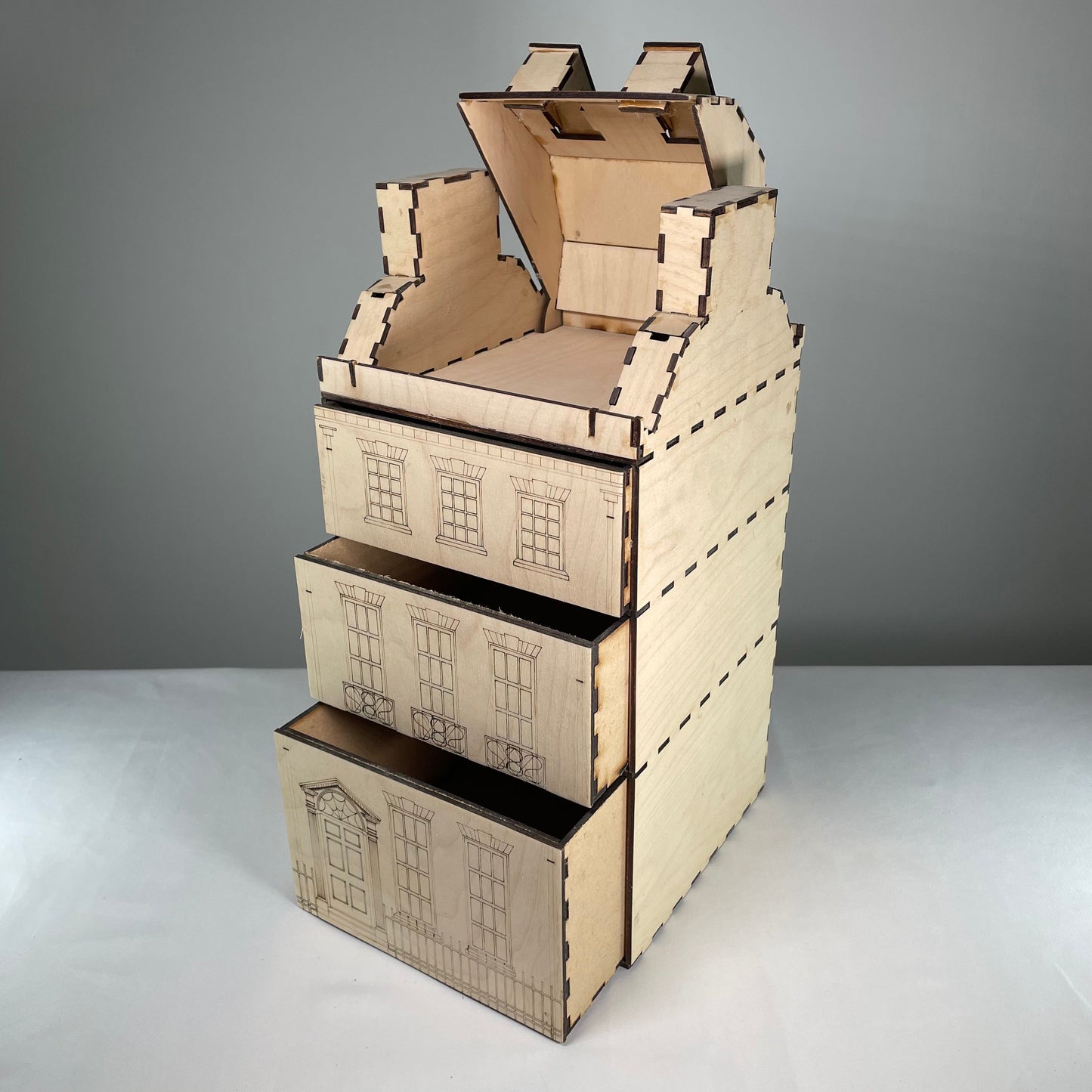 Georgian House - Flatpack Model Kit by Curious Rabbit ®