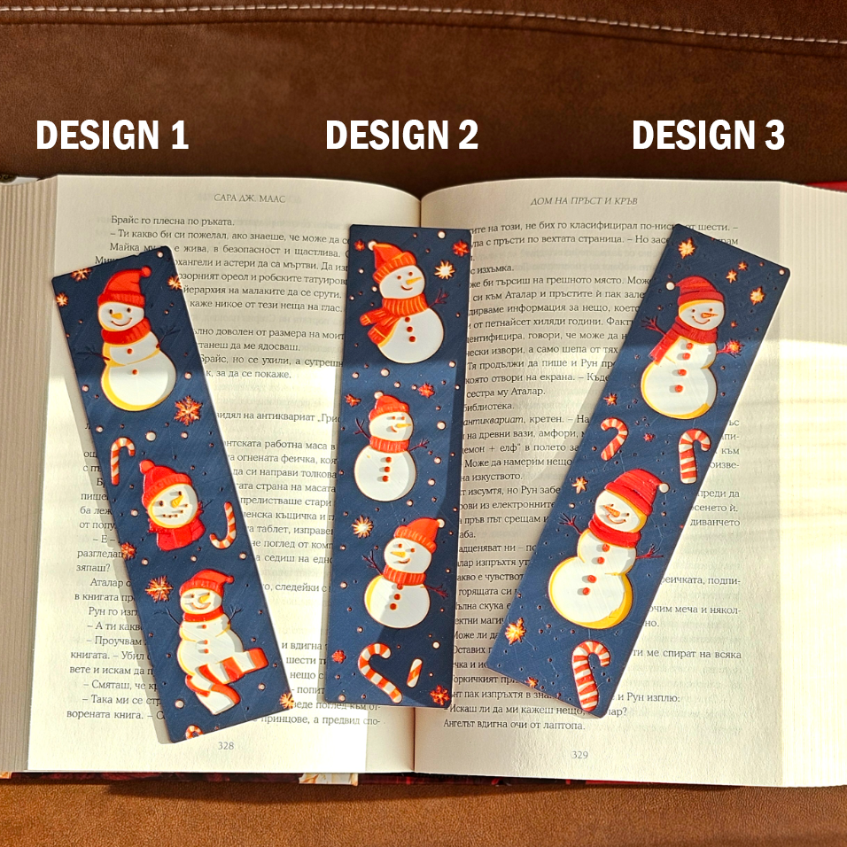 Snowy Smiles – Christmas Bookmark Set