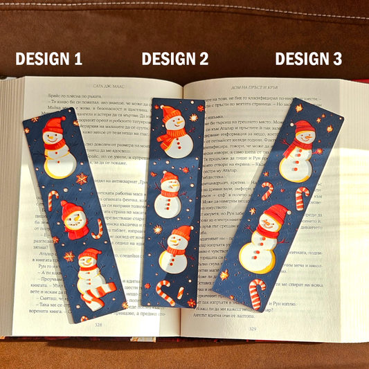 Snowy Smiles – Christmas Bookmark Set