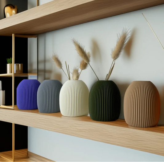 The Mini Bullet – Compact 3D Printed Vase for Dried Flowers