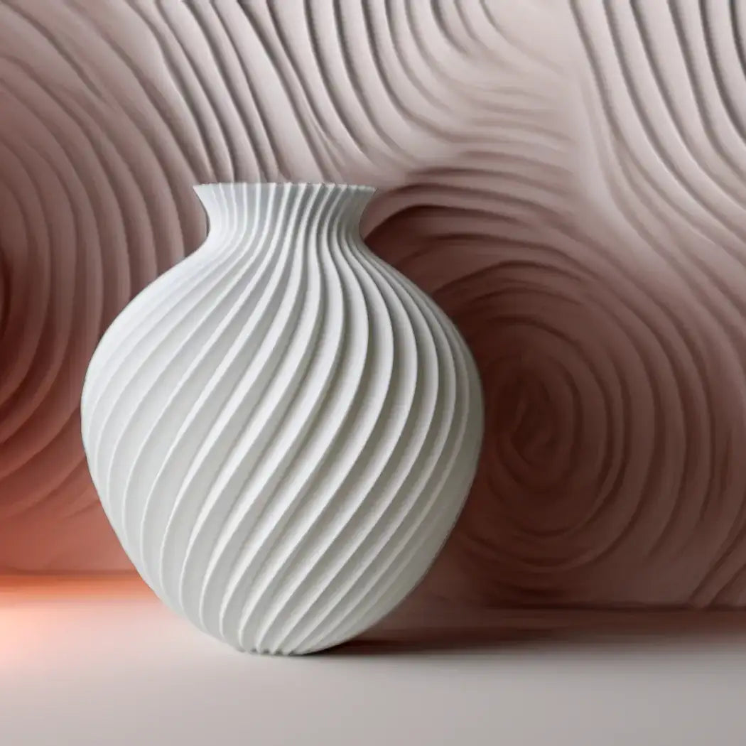 The Donatella Vase – Fashion-Inspired Spiral 3D Printed Decor