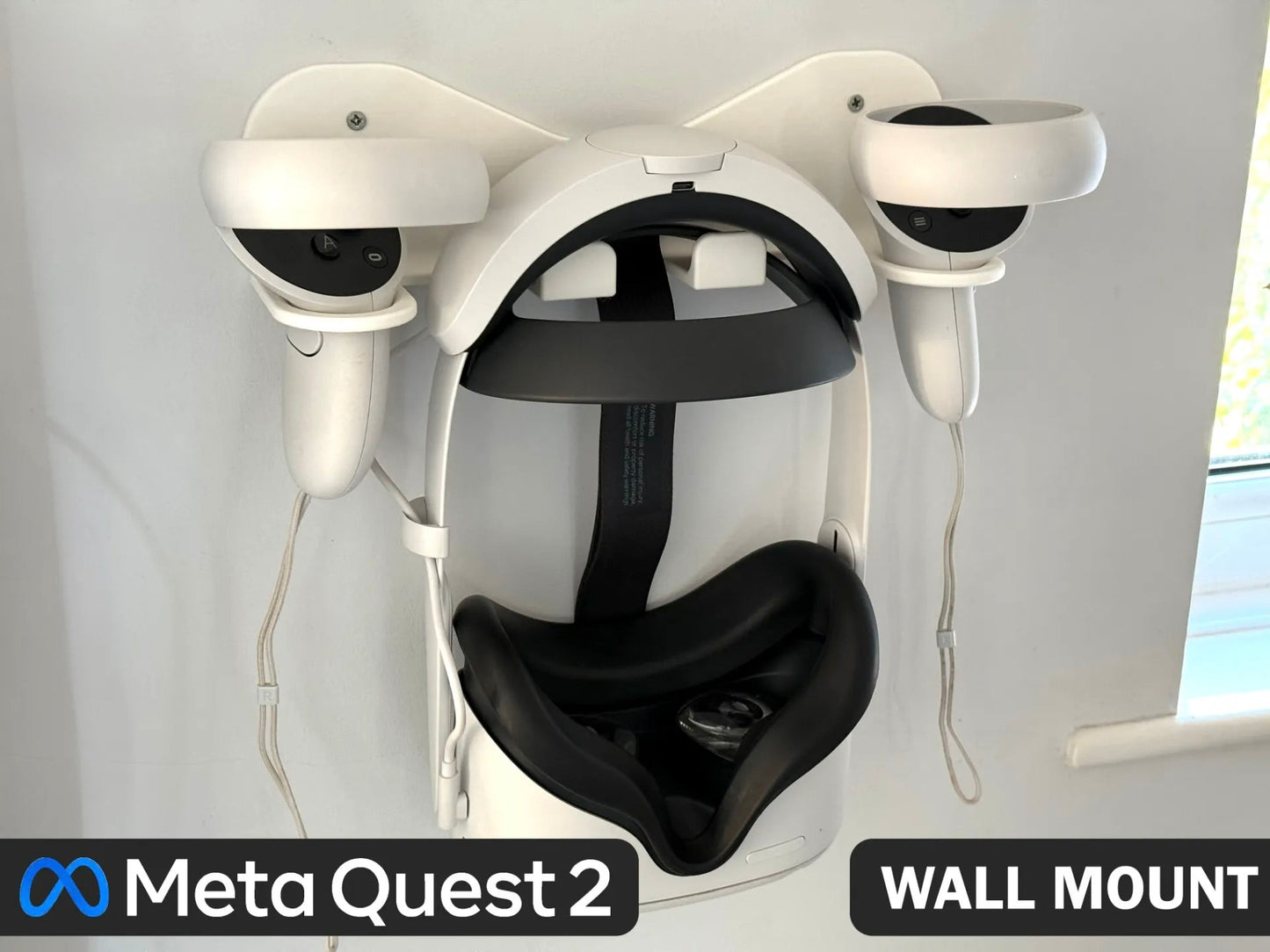 Wall Mount for Meta Quest | VR Headset Holder | Game Controller Storage