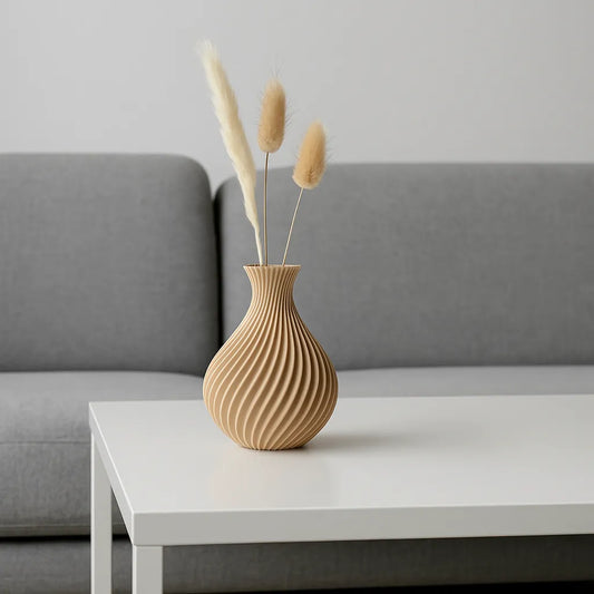 The Susanna Vase – Organic Spiral 3D Printed Decor