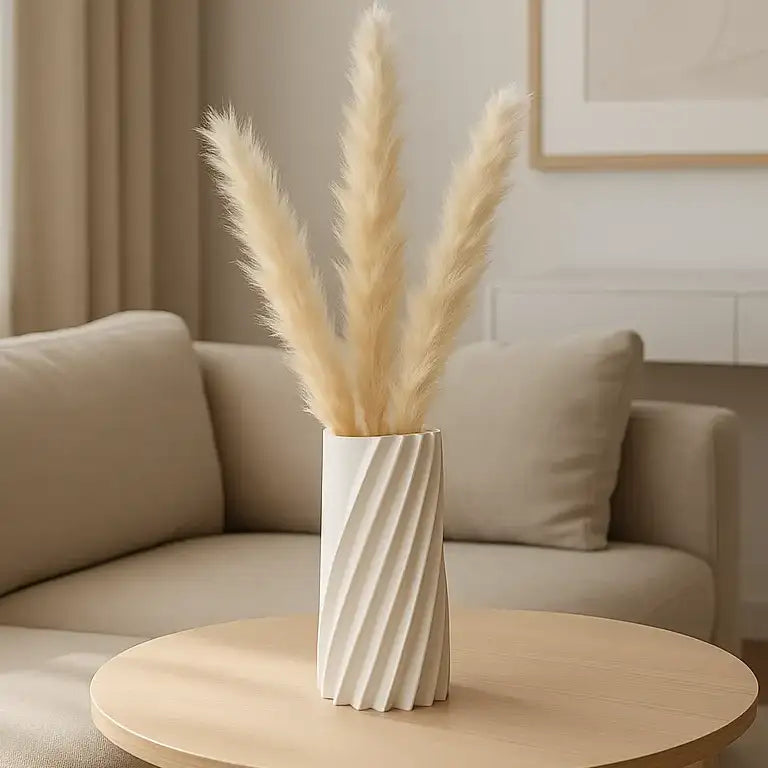 The Francesca Vase – Graceful Spiral 3D Printed Decor