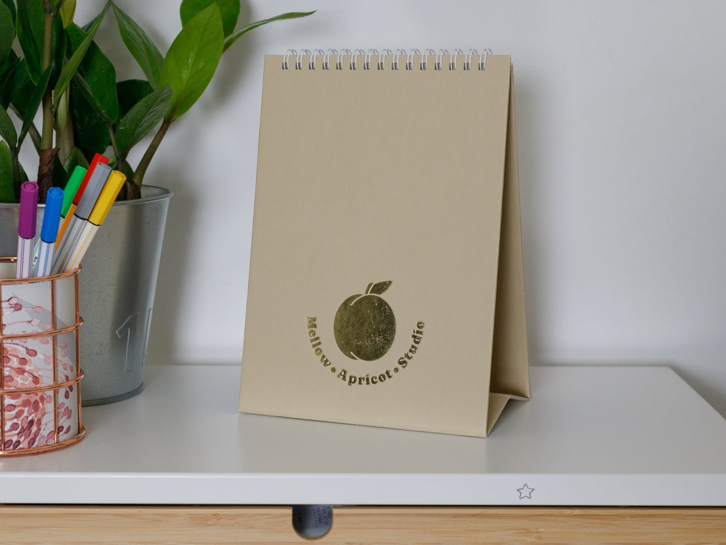 2026 Colourful Desk Calendar with Journal Prompts