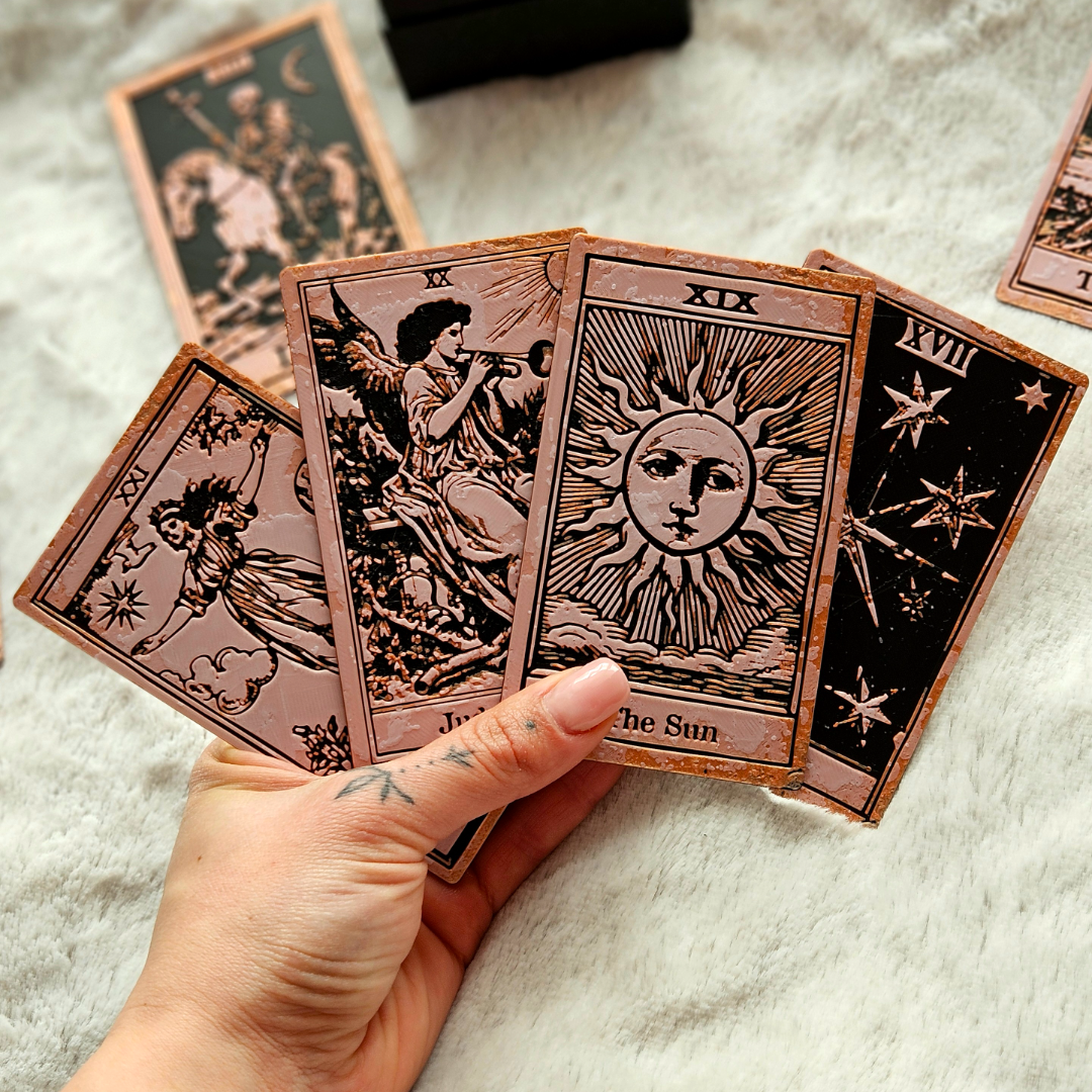 Tarot Cards Set with Box – Handcrafted Major Arcana Deck for Spiritual Readings & Collectors