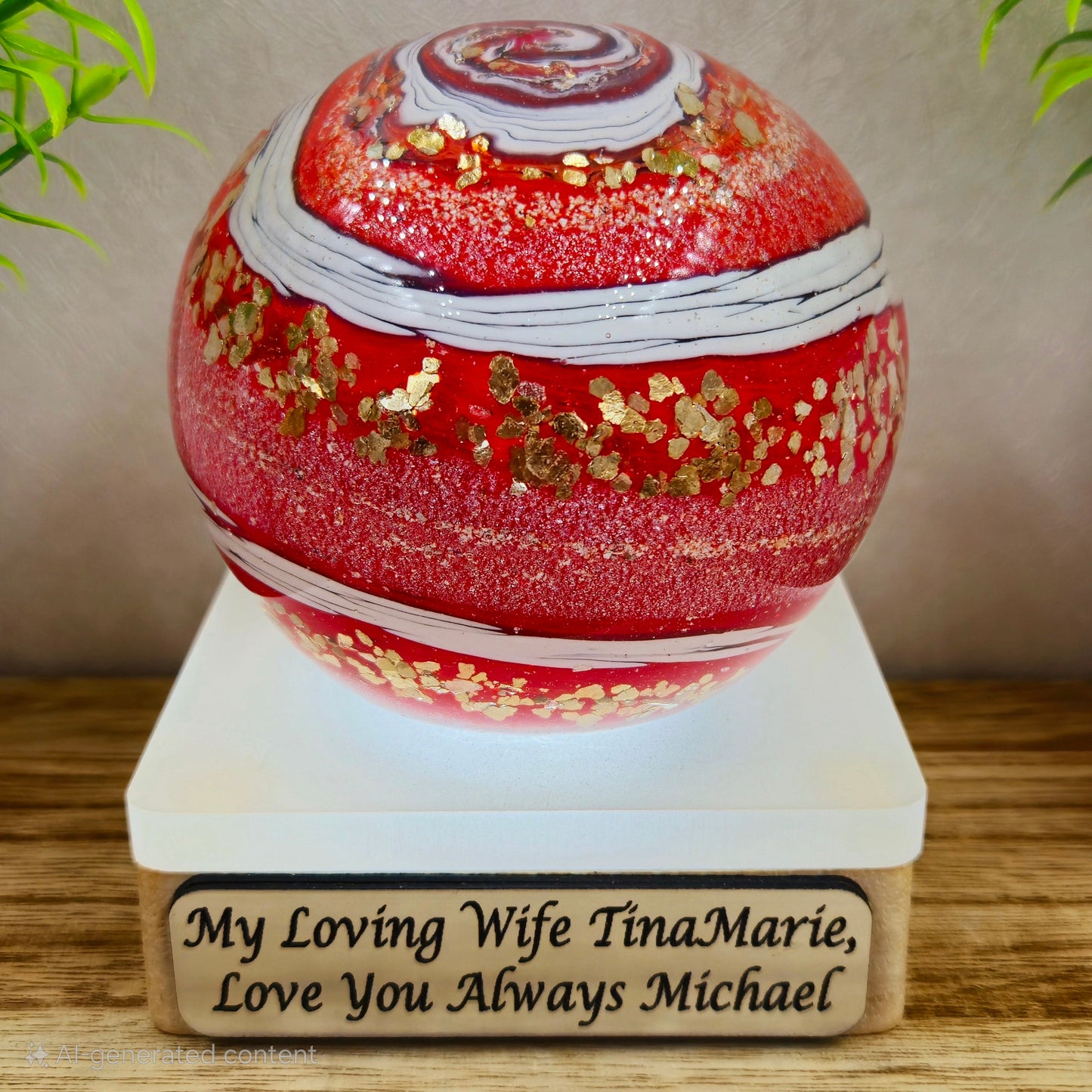 Memorial Ashes In Glass Orb