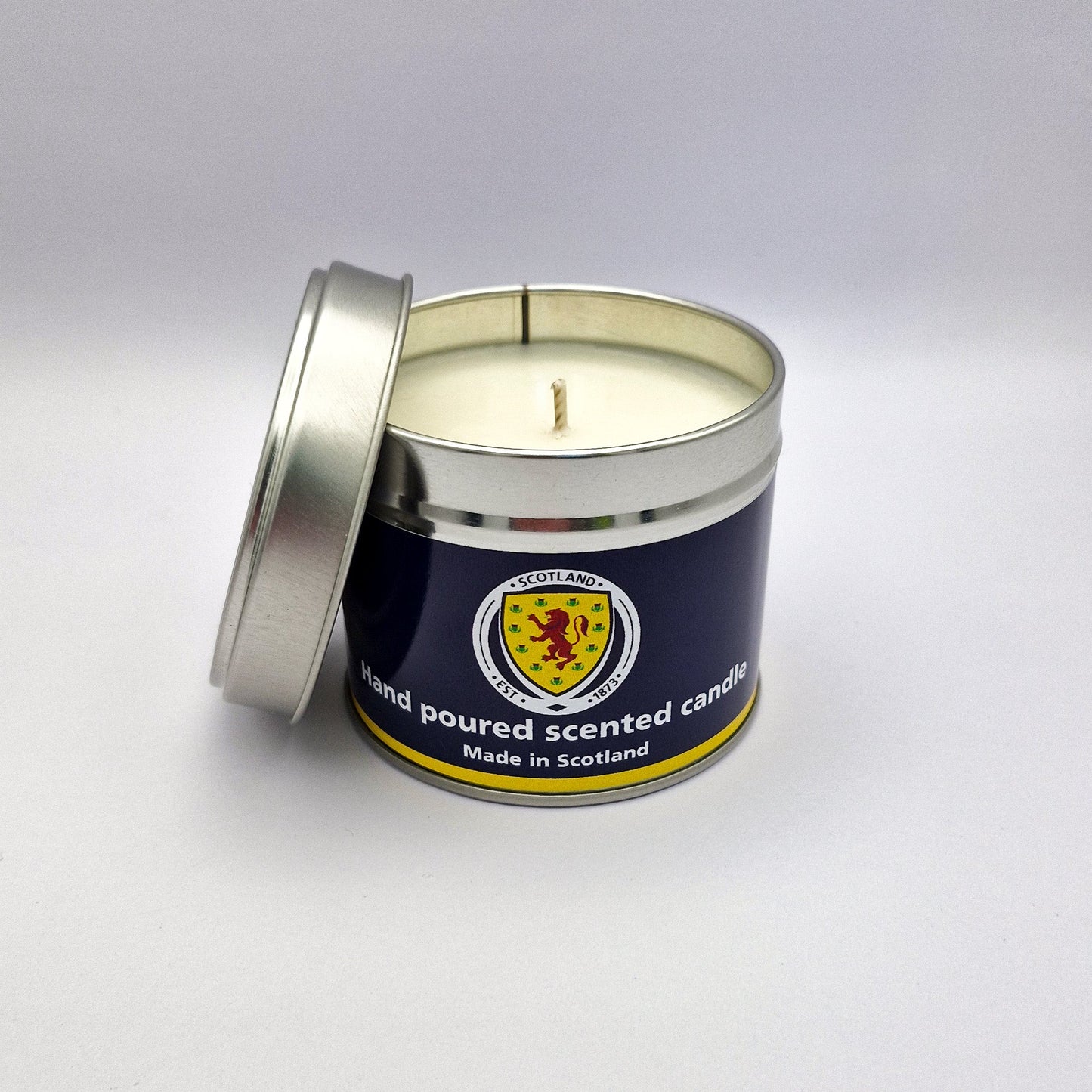 Official Scotland National Football Team Travel Tin Candle