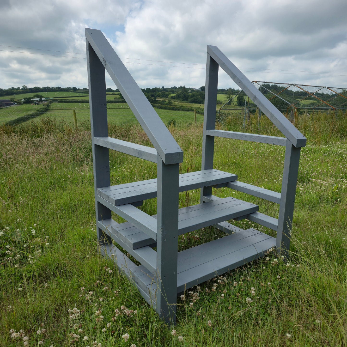Outdoor Stairs Kit For Caravan and Lodges / Outdoor Wooden Stairs (Partial Assembly Required)
