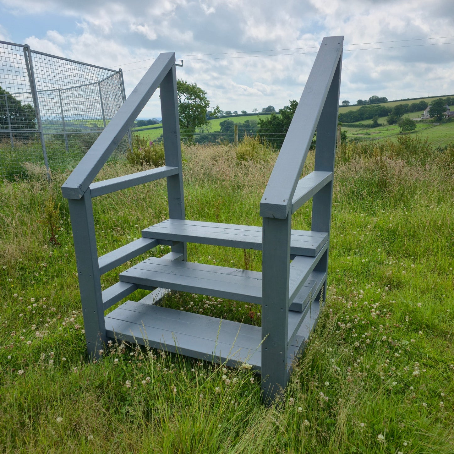 Outdoor Stairs Kit For Caravan and Lodges / Outdoor Wooden Stairs (Partial Assembly Required)