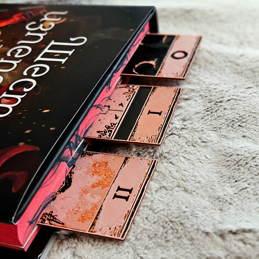 Tarot Bookmarks Set #1 | Gothic Major Arcana Book Marks | The Fool, High Priestess & Magician