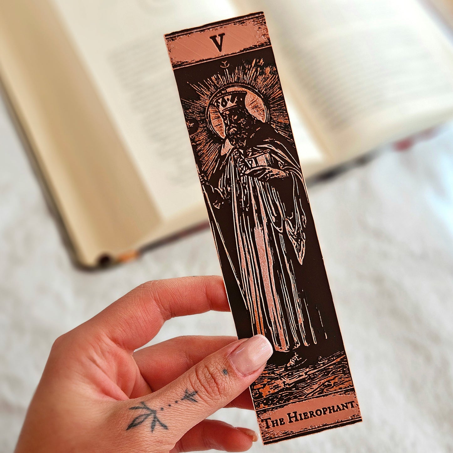Tarot Bookmarks Set #2 | Gothic Major Arcana Book Marks | The Empress, Emperor & Hierophant | Mystic Gift