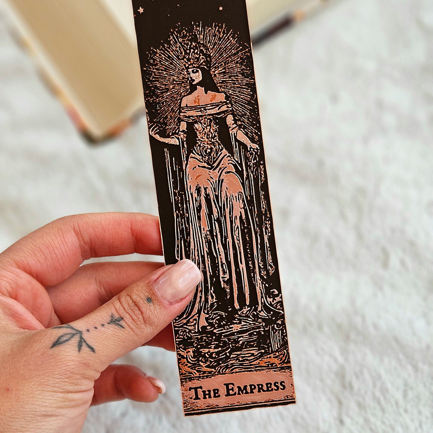Tarot Bookmarks Set #2 | Gothic Major Arcana Book Marks | The Empress, Emperor & Hierophant | Mystic Gift