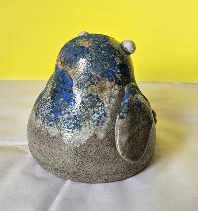 Pigeon with Sign - Handmade Ceramic Friend