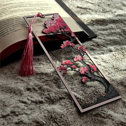 Sakura Tree Bookmark | Japanese Cherry Blossom Book Mark | 3D Printed Gift for Readers